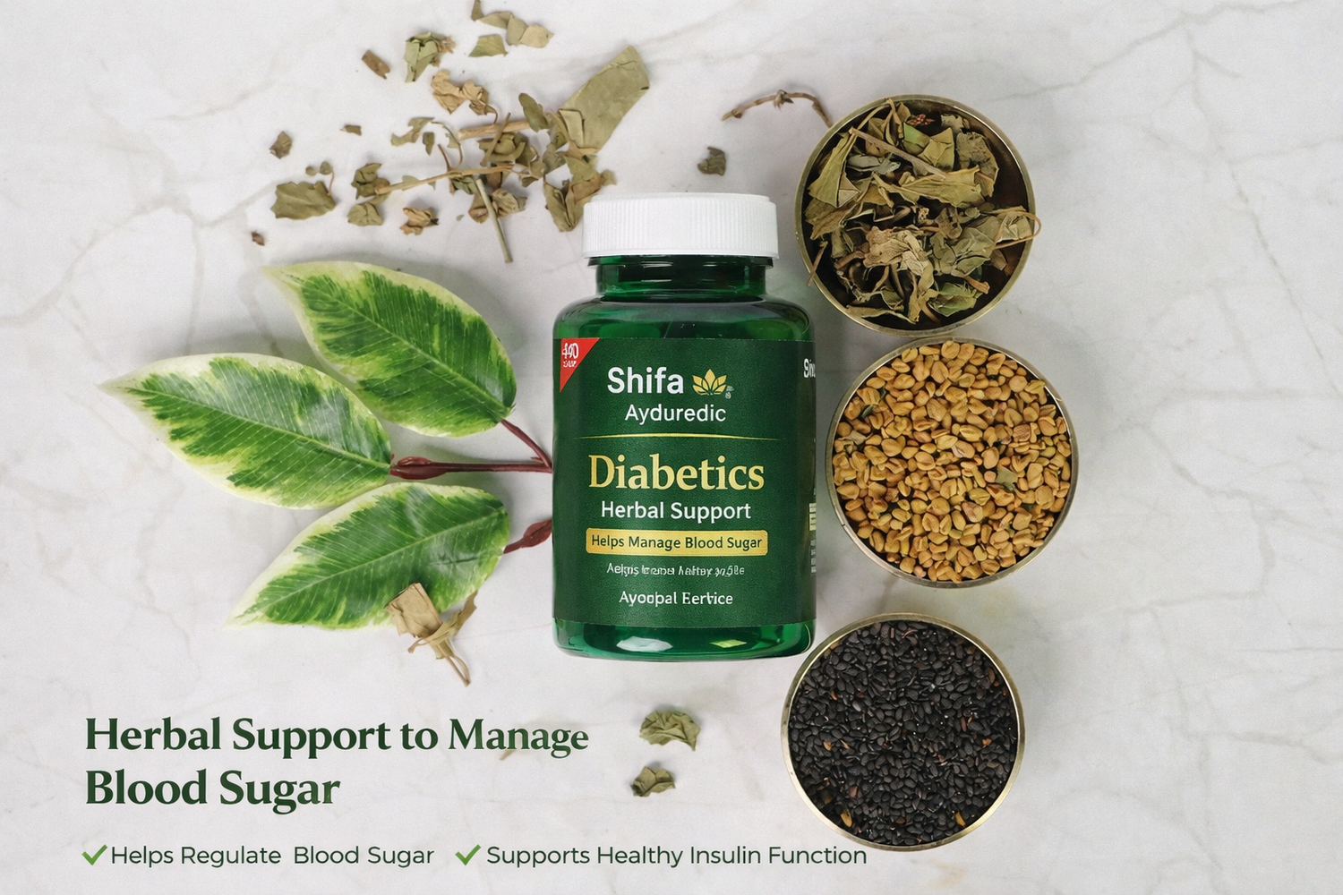 Shifa Ayurvedic Diabetics Herbal Support Capsules